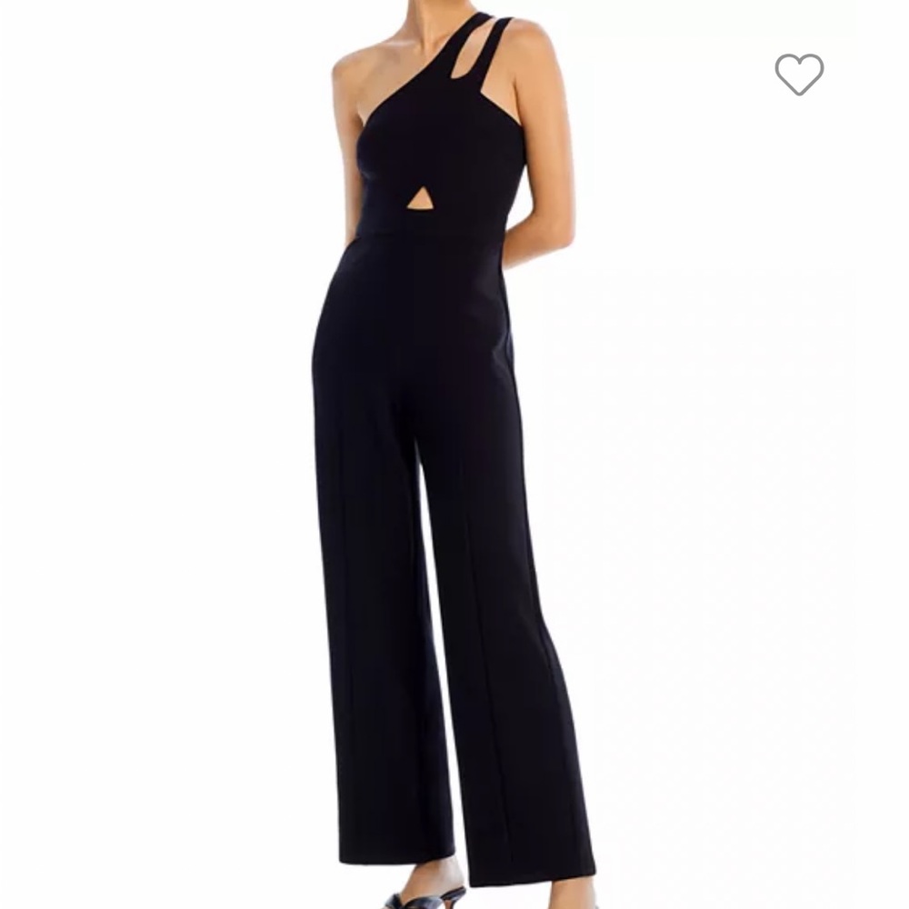 NWT AQUA Bloomingdales black jumpsuit XL